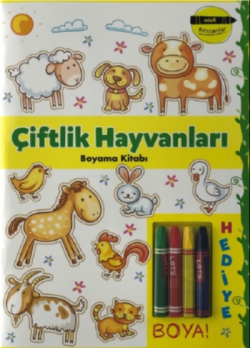 Çiftik Hayvanları Boyama Kitabı - Minik Ressamlar