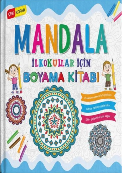 Mandala - İlkokullar İçin Boyama Kitabı - Çek Kopar