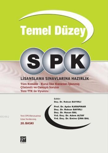 SPK Temel Düzey Lisanslama Sınavlarına Hazırlık - Aydın Karapınar | Ye