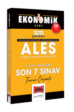 2023 ALES Tamamı Çözümlü Çıkmış Son 7 Sınav Soruları Ekonomik Seri;(20 Kasım 2022 Sınavı Dahil)