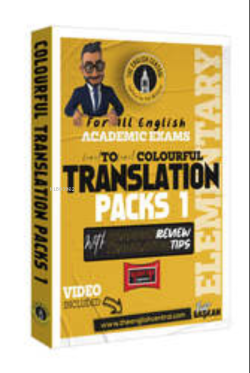 2023 Tüm İngilizce Akademik Sınavlar;İçin Çeviri Fasikülleri Gramer Özeti Çeviri İpuçları Translation Packs 1 (Elemantary)