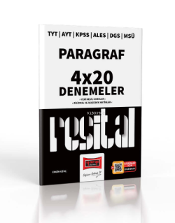 2023 TYT AYT KPSS ALES DGS MSÜ Resital Serisi Paragraf 4x20 Deneme Sınavı
