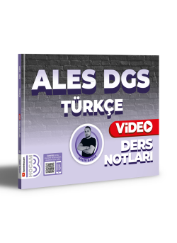 2024 ALES DGS Türkçe Video Ders Notları