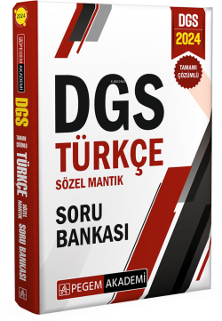 2024 Dgs Türkçe Sözel Mantık Tamamı Çözümlü Soru Bankası - Kolektif | 