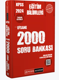 2024 KPSS Eğitim Bilimleri Çözümlü Efsane 2000 Soru Bankası - Kolektif
