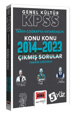 2024 KPSS Genel Kültür (Tarih-Coğrafya-Vatandaşlık) Konu Konu Tamamı Çözümlü Çıkmış Sorular (2014-2023)