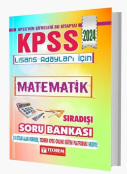 2024 KPSS Lisans Matematik Sıradışı Soru Bankası - Kolektif | Yeni ve 