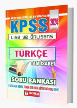 2024 KPSS Lise Ön Lisans Tam İsabet Türkçe Soru Bankası - Kolektif | Y
