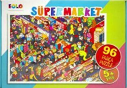 96 Parça Yer Puzzle - Süpermarket
