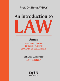An Introduction To Law - Rona Aybay | Yeni ve İkinci El Ucuz Kitabın A