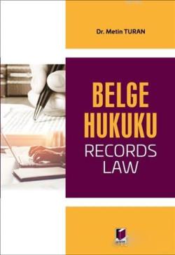 Belge Hukuku - Metin Turan | Yeni ve İkinci El Ucuz Kitabın Adresi