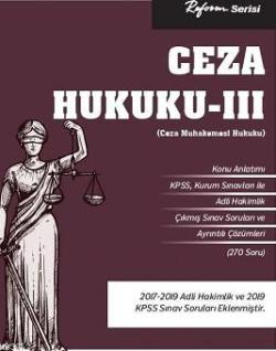 Ceza Hukuku – III (Ceza Muhakemesi Hukuku)