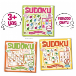 Çocuklar İçin Sudoku Seti (3+ Yaş);3 Takım Kitap