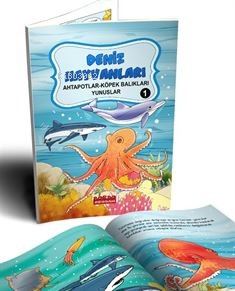 Deniz Hayvanları 1-Ahtapotlar-Köpek Balıkları-Yunuslar ;Yeni İlk Okuma Serisi
