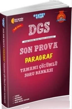DGS Son Prova Paragraf Tamamı Çözümlü Soru Bankası - Kolektif | Yeni v