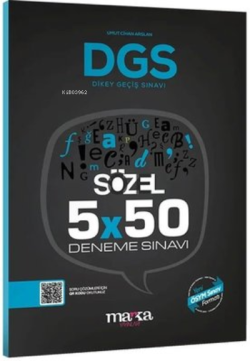 DGS Sözel 5x50 Deneme Sınavı Tamamı PDF Çözümlü Açıklanan Yeni Müfredat Marka Yayınları
