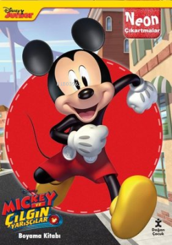Disney Mickey ve Çılgın Yarışçılar Neon Çıkartmalı Boyama Kitabı - Kol
