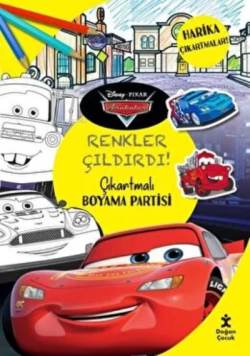 Dısney Pıxar Arabalar Renkler Çıldırdı Çıkartmalı Boyama Partisi - Kol
