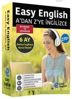 Easy English - A'dan Z'ye İngilizce Eğitim Seti; 6 Ay Online İngilizce Kursu İlaveli