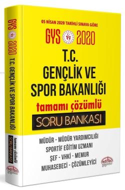Editör Yayınları 2020 GYS T.C. Gençlik ve Spor Bakanlığı Tamamı Çözüml