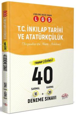 Editör Yayınları 8. Sınıf LGS T.C. İnkılap Tarihi ve Atatürkçülük 40 D