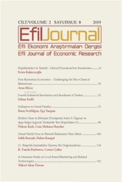 Efil Ekonomi Araştırmaları Dergisi Cilt: 2 Sayı: 8 - Kolektif | Yeni v