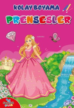 Eğlenceli Kolay Boyama Kitabı - Prensesler