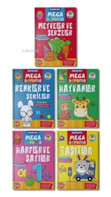 Etkinlikli Mega Boyama Serisi 5 Kitap Takım
