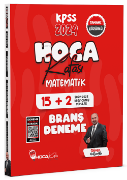 Hoca Kafası 2024 KPSS Matematik 15+2 Deneme Çözümlü - Güven Göllüoğlu Hoca Kafası Yayınları
