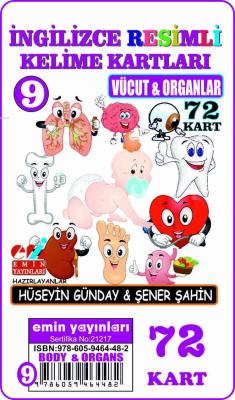İngilizce 09.Vücut ve Organlar / Resimli Kelime Kartları 72-Kart - Şen