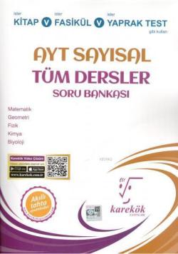 Karekök Yayınları AYT Sayısal Tüm Dersler Soru Bankası Karekök - | Yen