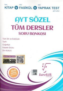 Karekök Yayınları AYT Sözel Tüm Dersler Soru Bankası Karekök - | Yeni 