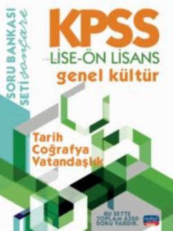 KPSS Lise - Ön Lisans Genel Kültür Soru Bankası - Tarih - Coğrafya - V
