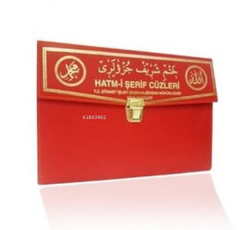 Kur'an-ı Kerim 30 Cüz Hatim Seti (Rahle Boy Çantalı Kırmızı Kapak Kod:
