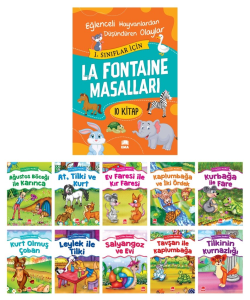 La Fontaine Masalları (10 Kitap Takım - Büyük Boy)