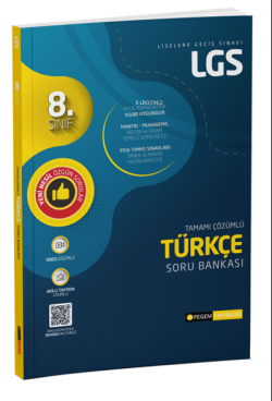 LGS Türkçe Tamamı Çözümlü Soru Bankası - Kolektif | Yeni ve İkinci El 