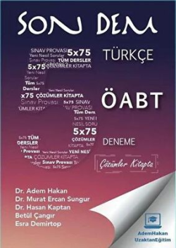 ÖABT Türkçe Öğretmenliği Son Dem 5 Deneme Çözümlü