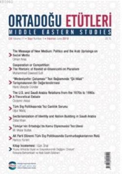 Ortadoğu Etütleri Cilt: 11 Sayı 1 Haziran 2019 - Kolektif | Yeni ve İk