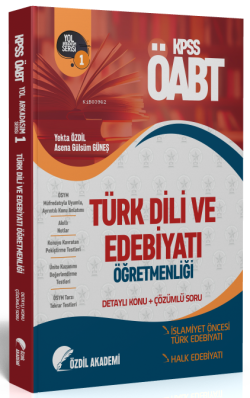 Özdil Akademi ÖABT Türk Dili ve Edebiyatı 1 Kitap Halk Edebiyatı Konu 