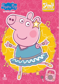 Peppa Pig  - Simli Çıkartmalı Boyama Kitabı