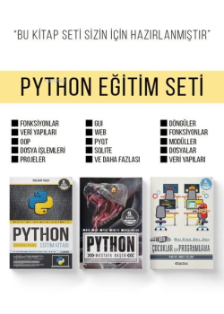 Python Eğitim Seti (3 Kitap Takım) - Mustafa Başer | Yeni ve İkinci El