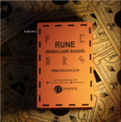 Rune Sembolleri Sandığı Ahşap Kutulu - Ebru Ceylan Çap | Yeni ve İkinc