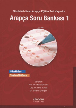 Silsiletü'l-Lisan Arapça Eğitim Seti Kaynaklı Arapça Soru Bankası 1; 9 Farklı Test Toplam 780 Soru