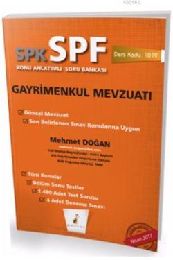 SPK - SPF Gayrimenkul  Mevzuatı Konu Anlatımlı Soru Bankası  1019