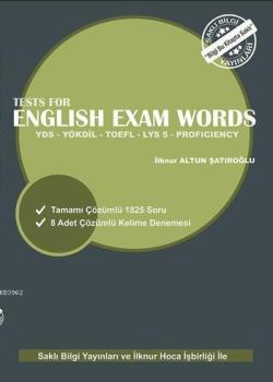 Tests for English Exam Words - İlknur Altun Şatıroğlu | Yeni ve İkinci