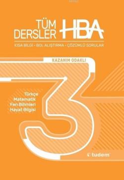 Tudem Yayınları 3. Sınıf Tüm Dersler Kazanım Odaklı HBA Tudem - | Yeni