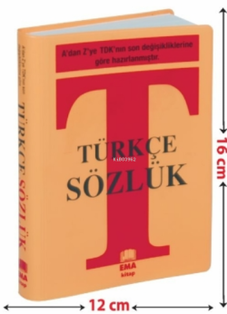 Türkçe Sözlük A'dan Z'ye TDK Uyumlu ;Plastik Kapak - Çanta Boy