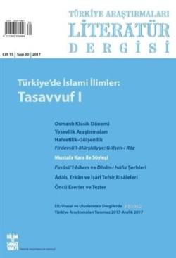 Türkiye Araştırmaları Literatür Dergisi Cilt: 15 Sayı: 30 - 2017 - Kol