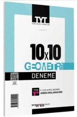 TYT Geometri 10x10 Deneme Tamamı Video Çözümlü Marka Yayınları