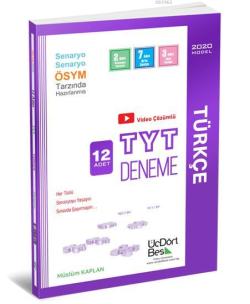 Üç Dört Beş Yayınları TYT Türkçe 12 Adet Deneme Üç Dört Beş - | Yeni v
